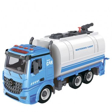 FT61117 Игрушка Водовоз-конструктор, фрикционный, свет, звук, вода, 1:12 30 см Funky toys